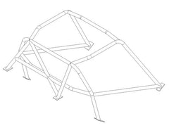 kit de jaula de seguridad para ALFA ROMEO TZ Histórico CDS. Cumple con el Anexo K de MS UK