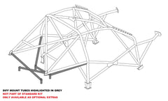 kit de jaula de seguridad multipunto T45 Step 2 internacional para BMW E46 2dr. Certificado por la FIA