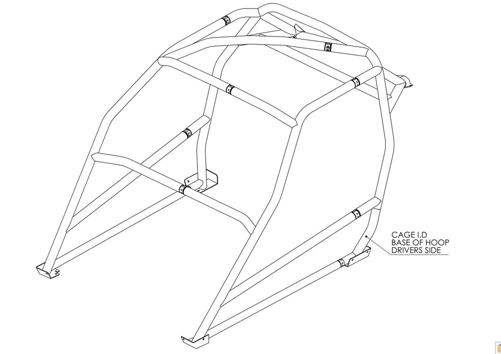 Lotus Elite Historic T45 roll cage kit FIA Certificated Appendix K