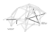 FORD Escort Mk2 2020 Spec Multipoint T45 roll cage kit. FIA/MSUK Certificated
