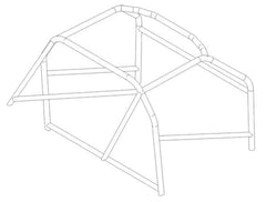 Kit de jaula de seguridad T45 histórica FERRARI 308 GT4. Cumple con MS UK según el Apéndice K