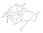 FORD Escort Cosworth International Multipoint T45 roll cage kit. FIA Certificated