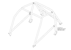 MG MGB GT Bolt-in T45 roll cage MS UK Compliant to Appendix K