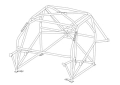Kit de jaula de seguridad multipunto T45 para NISSAN Patrol Y62 Internacional. Certificado por la FIA