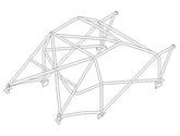 Kit de jaula de seguridad multipunto T45 para PEUGEOT 205. Certificado FIA / MSUK