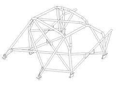 PEUGEOT 207 International Multipoint CDS roll cage kit. FIA Certificated