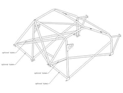 Kit de jaula de seguridad SIMCA Rallye Historic CDS. Cumple con MS UK según el Apéndice K