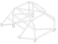 Kit de jaula antivuelco CDS para VAUXHALL Firenza Historic. Cumple con el Apéndice K de MS UK.
