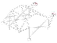 Kit de jaula antivuelco ligero multipunto T45 para VAUXHALL Nova International. Certificado por la FIA/MSUK.