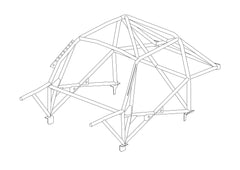 Kit de jaula antivuelco Multipoint T45 para VOLKSWAGEN Golf Mk1