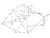 VOLKSWAGEN Golf Mk2 Multipoint T45 roll cage kit FIA Certificated