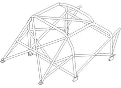 Kit de jaula antivuelco CDS multipunto para VOLKSWAGEN Golf Mk4 R32