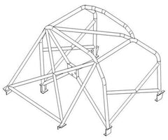 Kit de jaula antivuelco multipunto internacional T45 para Volkswagen Polo 94-99 MK3 Tipo 6N. Certificado por la FIA.