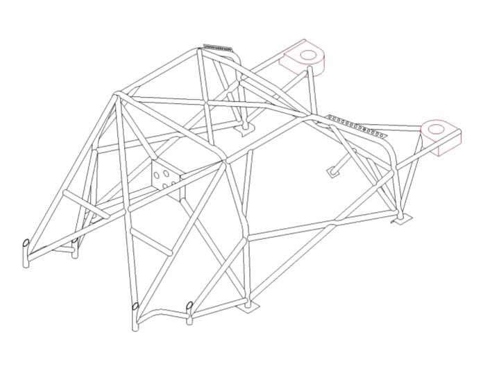 kit de jaula de seguridad Multipoint CDS ALFA ROMEO 145