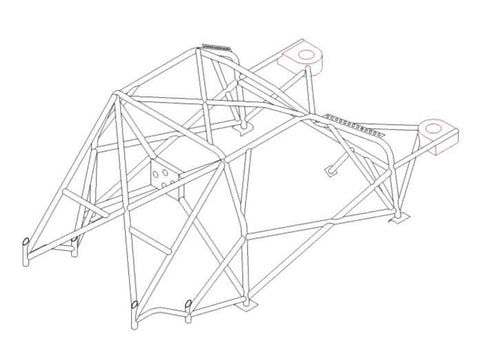 ALFA ROMEO 145 Multipoint CDS roll cage kit 