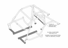 Jaula antivuelco AC Cobra Daytona Historic T45 con certificación FIA