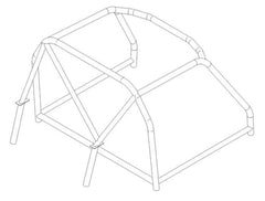 Kit de jaula de seguridad CDS histórica para ALFA ROMEO Spyder (`63). Cumple con MS UK según el Apéndice K