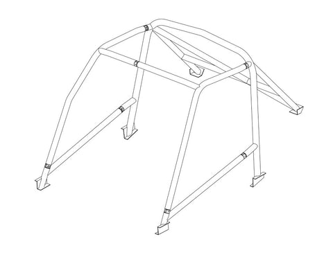 AUSTIN Healey 100/4 Historic T45 roll cage kit. MS UK Compliant to Appendix K 