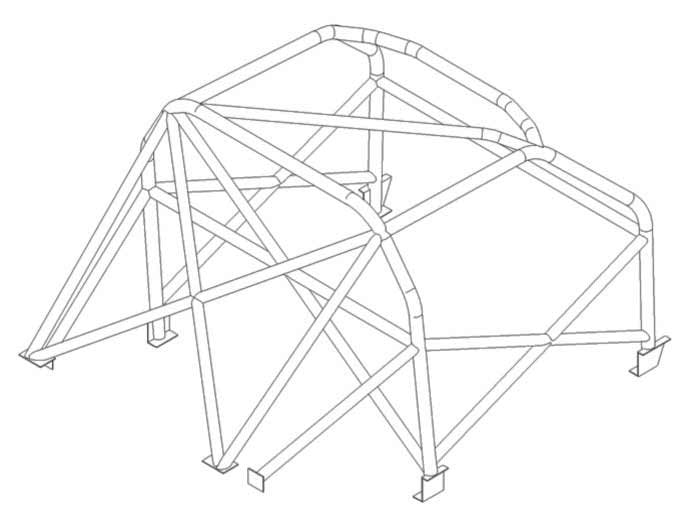 BMW 2000 Multipoint T45 roll cage kit