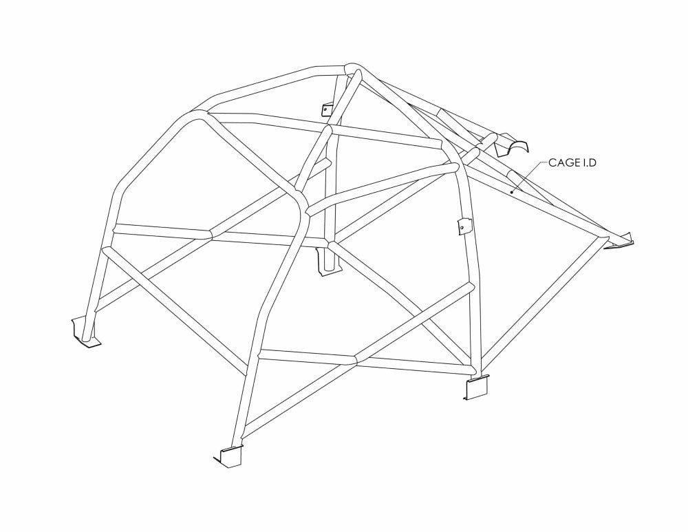 kit de jaula de seguridad T45 histórico BMW 2002. certificado por el apéndice K de la FIA