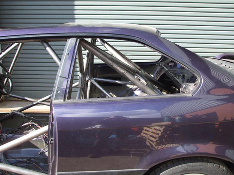BMW E36 2dr Step 2 International Multipoint T45 roll cage kit. FIA Certificated 