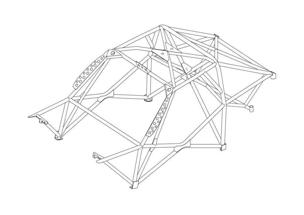 Kit de jaula de seguridad multipunto T45 para BMW E92. Certificado por la FIA