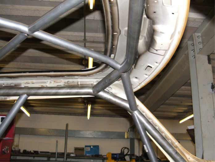 Kit de jaula de seguridad multipunto T45 para BMW Mini R50 y R53. Certificado por la FIA