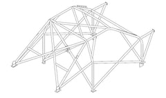 Kit de jaula de seguridad multipunto T45 para BMW Mini R50 y R53. Certificado por la FIA