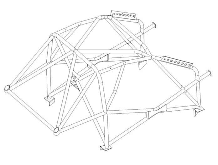 kit de jaula de seguridad Multipoint CDS CITROEN C1