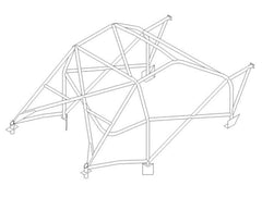 kit de jaula de seguridad multipunto T45 CITROEN ZX Internacional. Certificado por la FIA