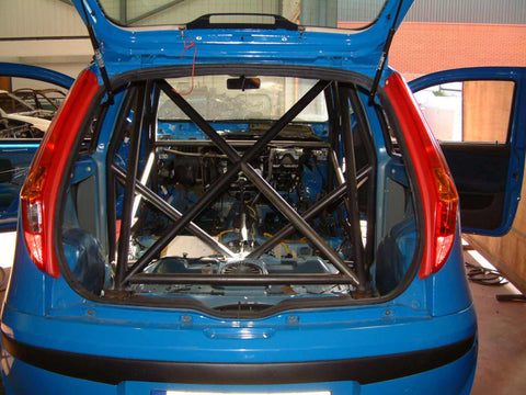 FIAT Punto International Multipoint T45 roll cage kit. FIA Certificated 