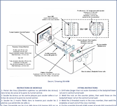Kit de riel de asiento FIA y MSUK 25CrM04 L