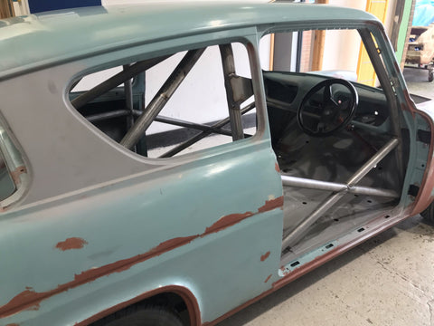 FORD Anglia Historic CDS roll cage kit. MS UK Compliant to Appendix K 