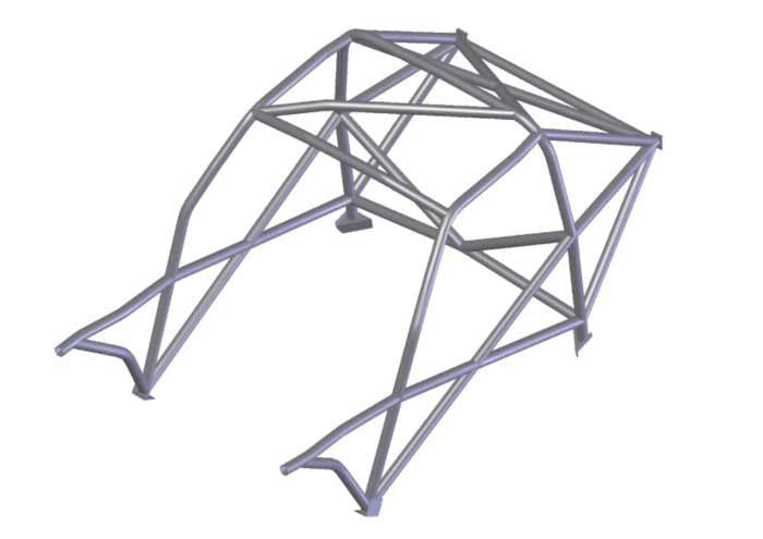 kit de jaula de seguridad multipunto T45 FORD Escort Mk1 Internacional. Certificado por la FIA