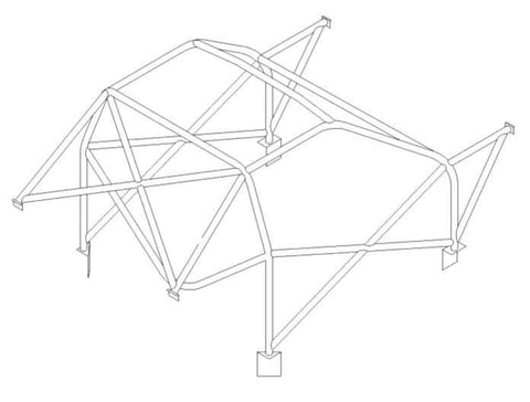 FORD Escort Mk3/4 Multipoint T45 roll cage kit 