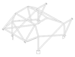 kit de jaula de seguridad multipunto CDS para FORD Escort Mk6 RS2000. Certificado por la FIA