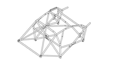 FORD Focus 2010> MK3 Multipoint T45 roll cage kit 