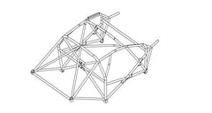 kit de jaula de seguridad Multipoint T45 para FORD Focus 2010> MK3