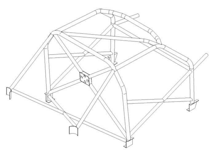 kit de jaula de seguridad multipunto T45 FORD Ka International. Certificado por la FIA