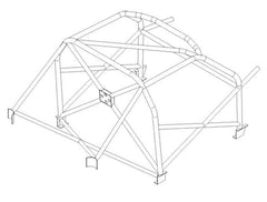 kit de jaula de seguridad multipunto T45 FORD Ka International. Certificado por la FIA