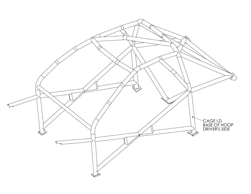 FORD Puma International Multipoint T45 roll cage kit. FIA Certificated