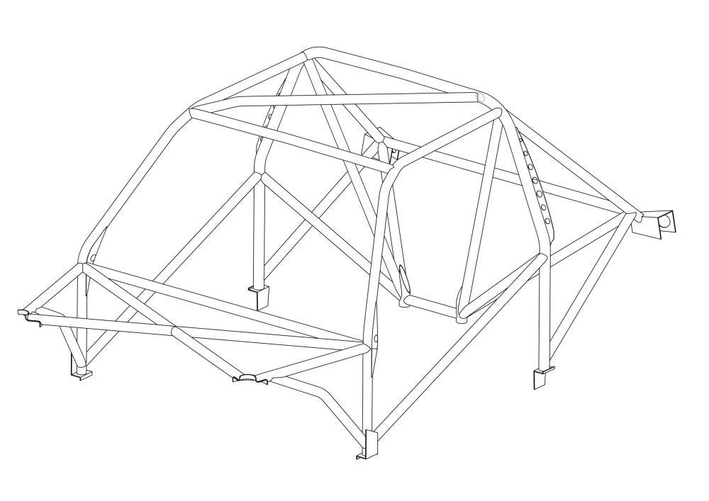 kit de jaula de seguridad Multipoint 25CrMo4 'Estilo de Fábrica' FORD Sierra Cosworth