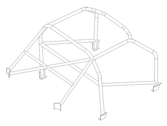 FORD Zephyr MK1 Multipoint T45 roll cage kit