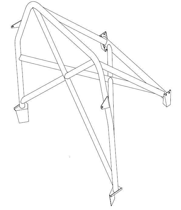 jaula de seguridad CDS de instalación en tornillo HONDA Civic inc Type R EK4 conforme a la normativa del Reino Unido