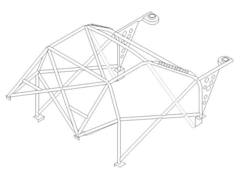 HONDA Civic inc Type R EK4 International Multipoint T45 roll cage kit. FIA Certificated 