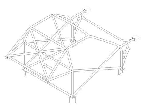 HONDA Integra 'R' DC2 International Multipoint CDS roll cage kit. FIA Certificated 