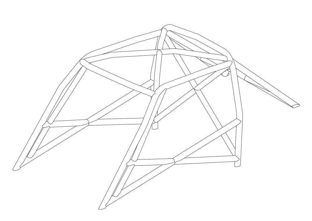 kit de jaula de seguridad Multipoint T45 HONDA S2000