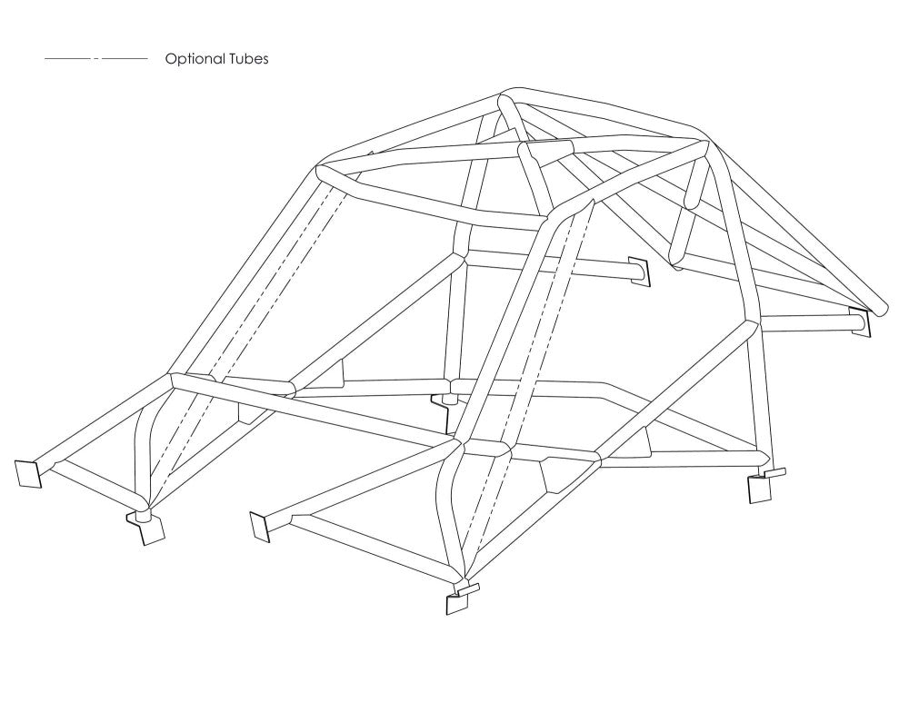 kit de jaula de rodillos Multipoint T45 para MAZDA RX7 MK 1 (FA & FB)