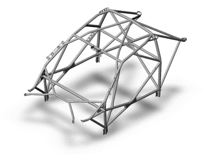 Kit de jaula de seguridad multipunto T45 R4 Internacional MITSUBISHI Lancer EVO X. Certificado por la FIA