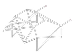 Kit de jaula de seguridad multipunto T45 para NISSAN Almera International. Certificado por la FIA